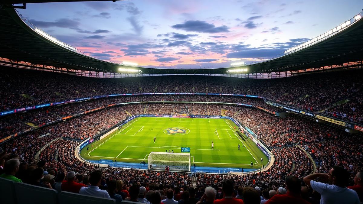 Uitverkocht Mestalla achter het doel tijdens de wedstrijd — Valencia CF tegen RC Celta de Vigo