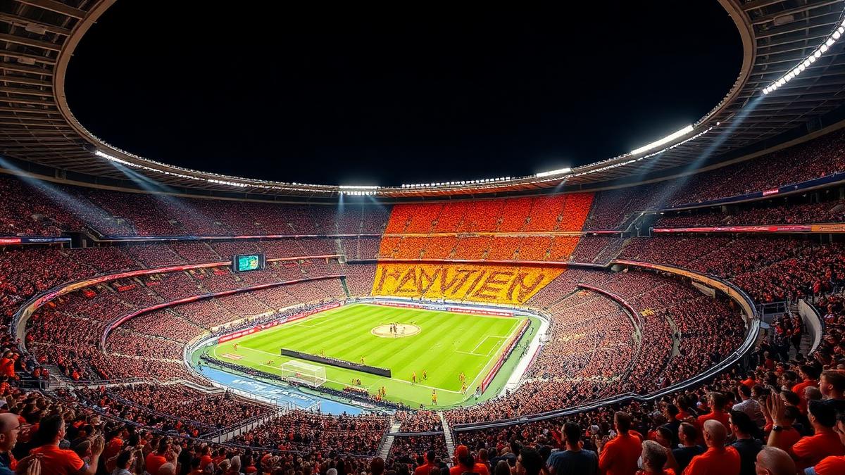 Indrukwekkende tifo van de Valencia-supporters — Valencia CF tegen Real Sociedad